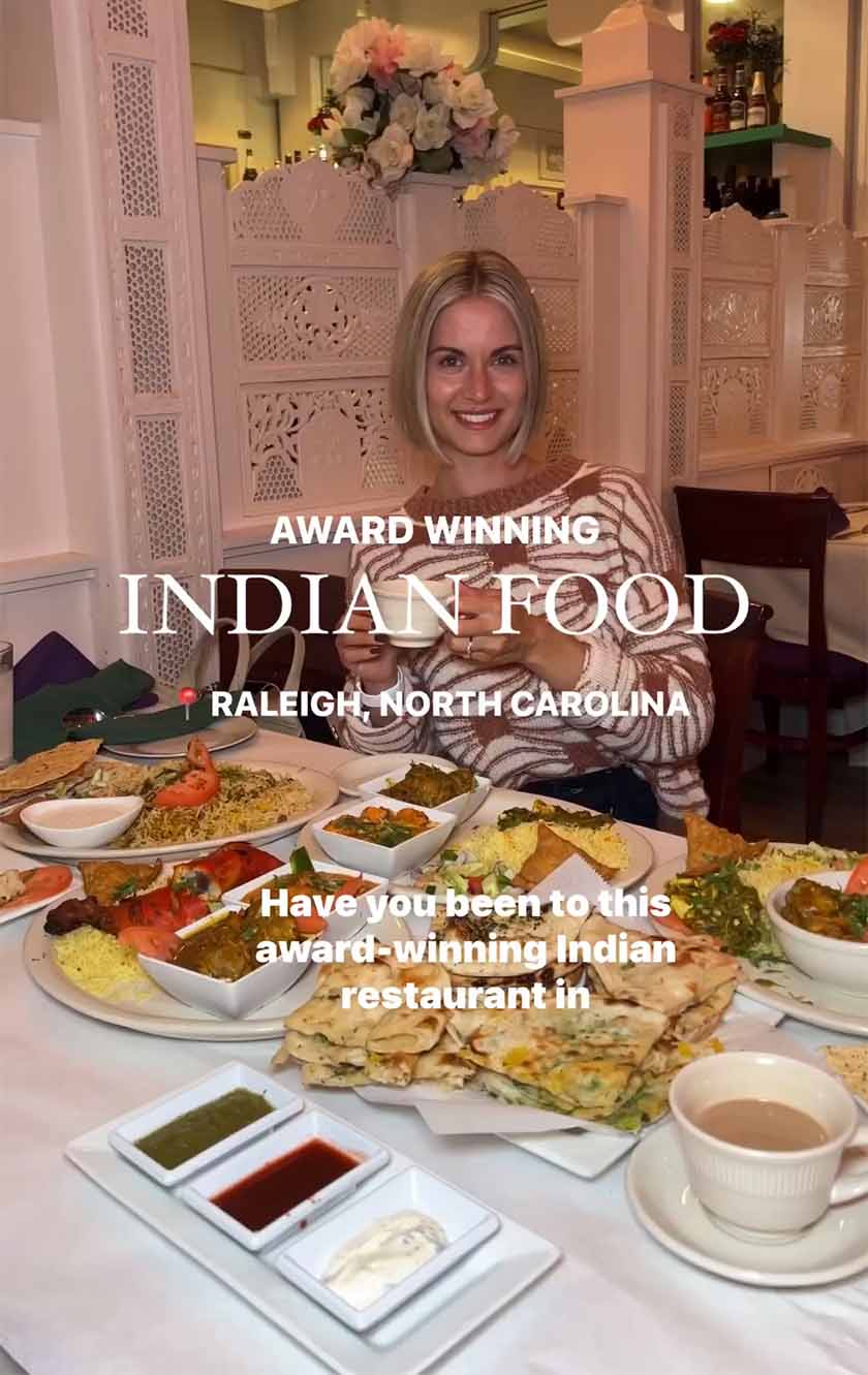 Raleigh's Popular Blogger @MagnoliaMegan Visits Royal India!